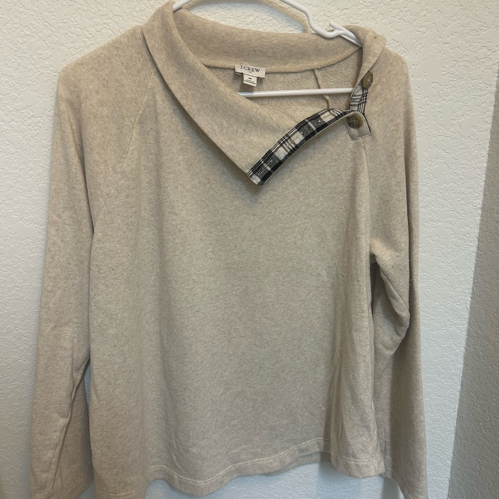 J. Crew Beige Cowl Neck Sweater